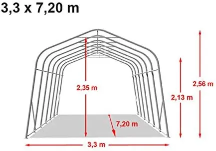 Carpa agrícola para refugio de pastizal Lona PVC 800N - Imagen 6