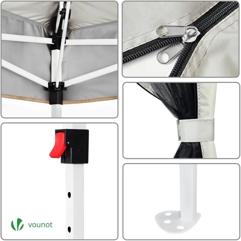 Cenador plegable VOUNOT 3.6x3.6 m - Imagen 2