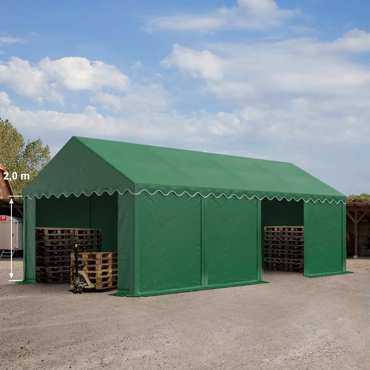 Carpa De Almacenamiento Agr cola TOOLPORT 4x8 M PVC 750 N Carpa De Almacenamiento Agr cola TOOLPORT 4x8 M PVC 750 N