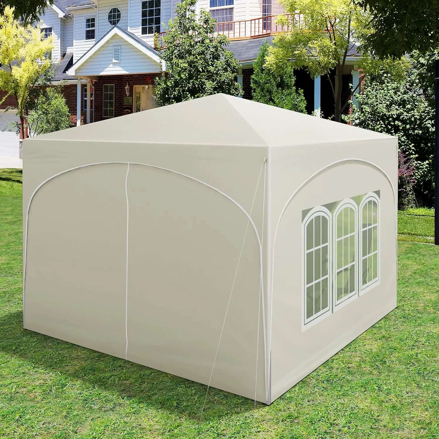 Carpa Plegable WOLTU 3x3 m con paredes laterales y techo impermeable - Imagen 8