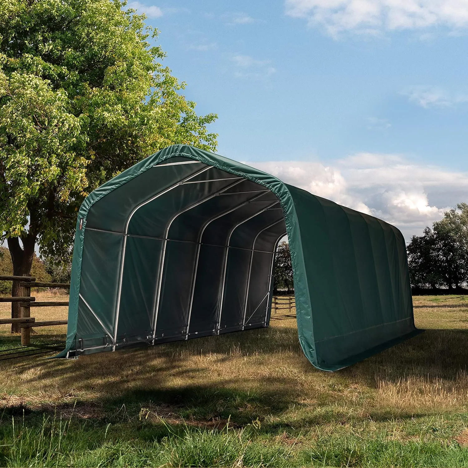 Carpa agrícola para refugio de pastizal Lona PVC 800N - Imagen 10