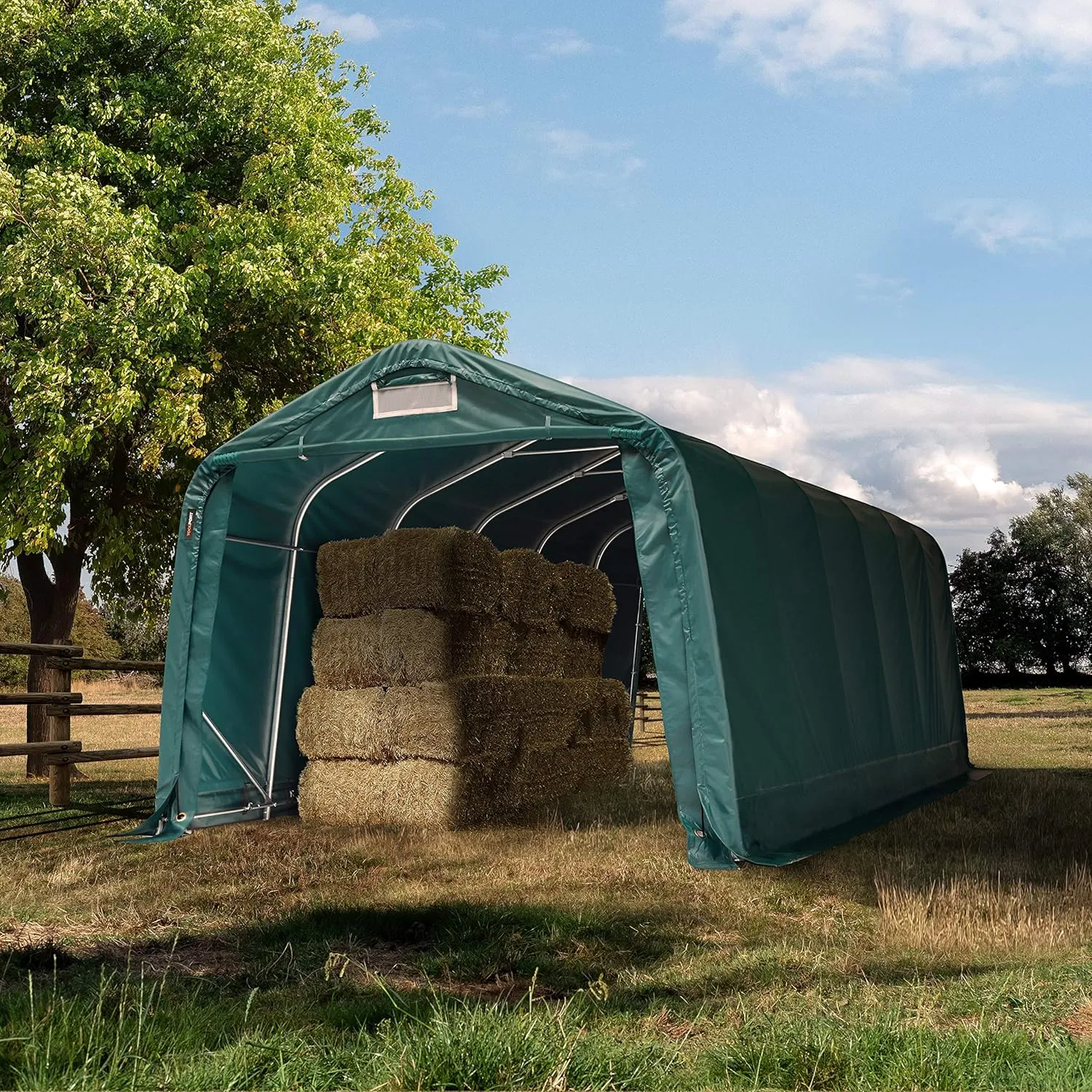 Carpa agrícola para refugio de pastizal Lona PVC 800N