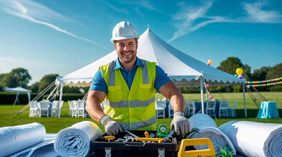Técnico montaje carpa